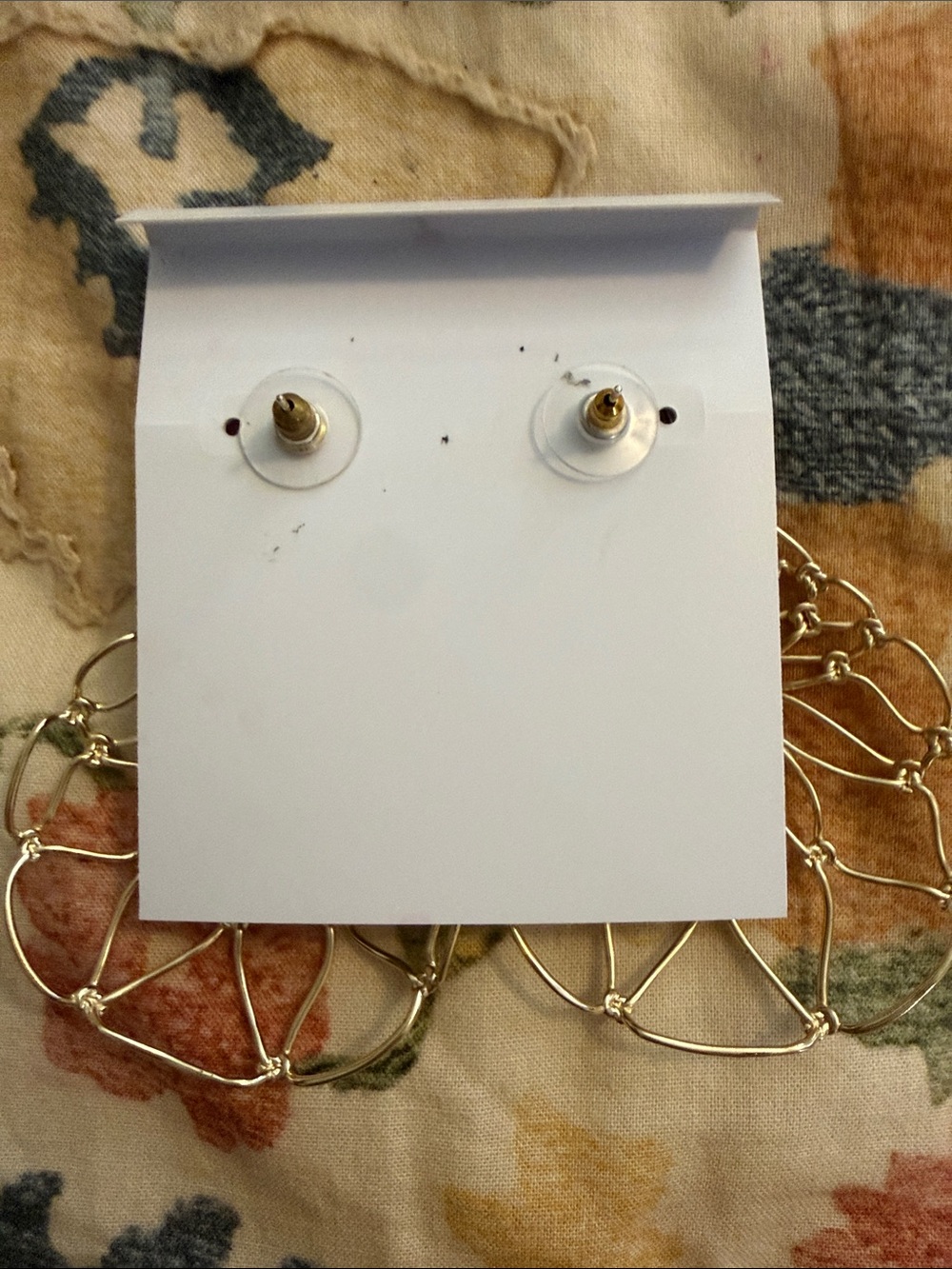 Kendra Scott Gold Wire Filigree Fan Drop Earrings - Picture 2 of 2